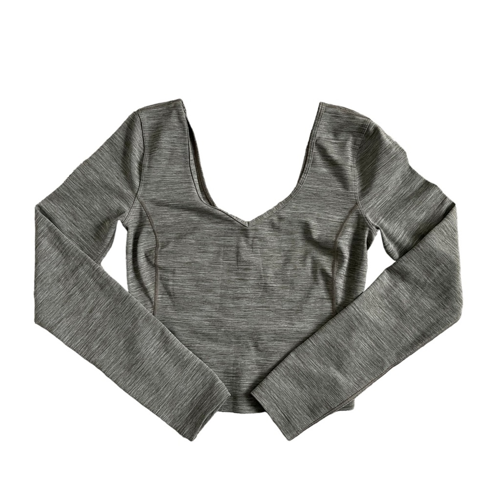 lululemon Women's Gray Align Long Sleeve Athletic Shirt Size 4